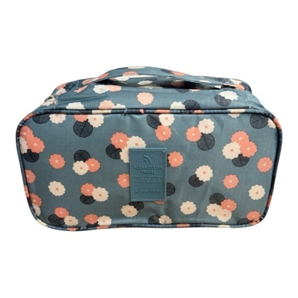 NWOT Alena Culian Waterproof Underwear Travel Bag and Bra Organizer Polka Dot